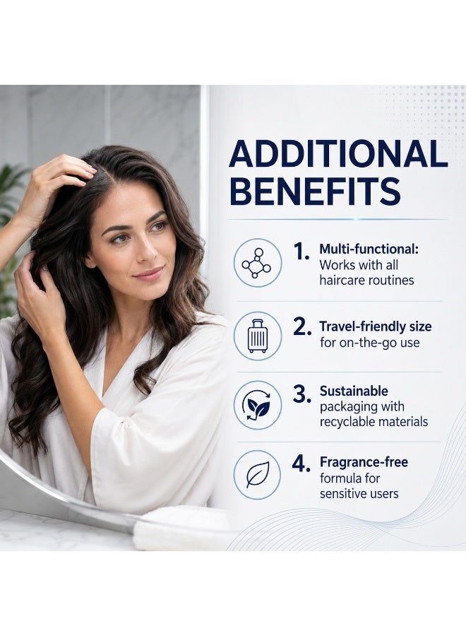 2-PACKS 2% Deoxyribose Scalp Serum with Rollerball Applicator, Hair Density & Volumizing Scalp Treatment, Enriched for Men & Women, Fragrance Free 20ml*2 - Image 5