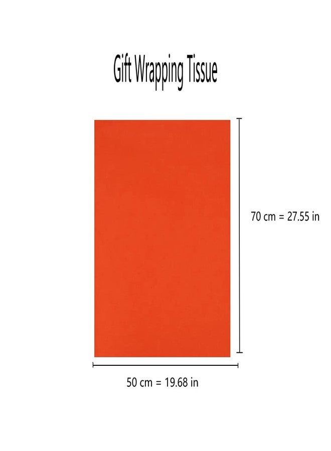 MORANTI Royal Blue Orange Bulk Tissue Gift Wrapping Paper 30 Sheets 19.7 Inch x 27.5 Inch, Suitable for Party Gift Bags Graduation Gift Box Packaging Holidays DIY Fringe Shred Filled Confetti - Image 2