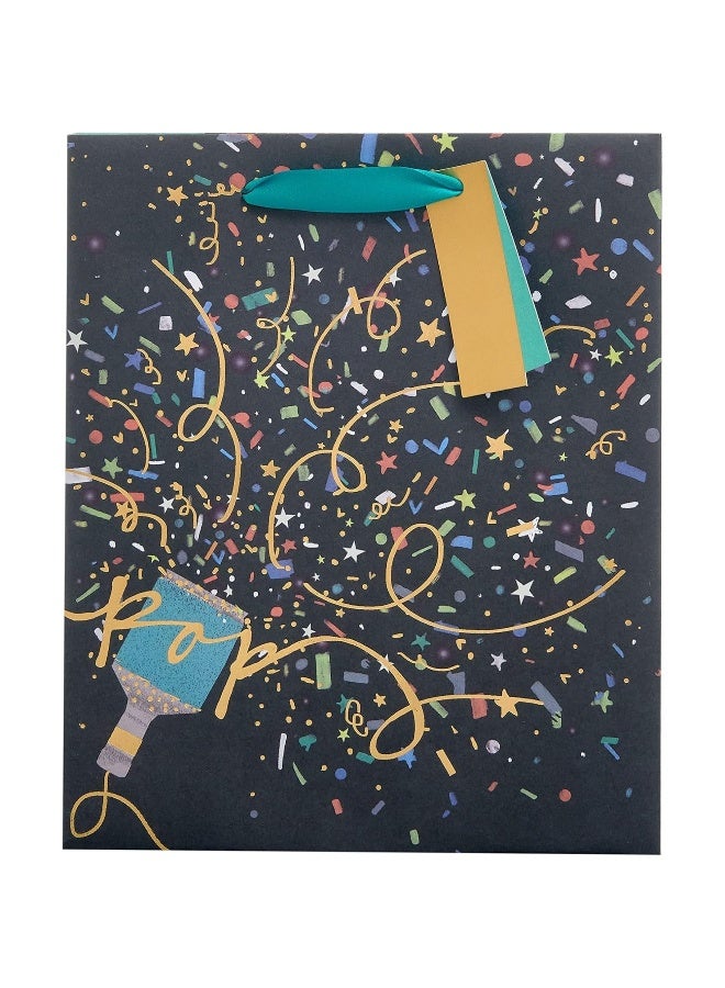 UK Greetings Party Popper Design Medium Gift Bag - Image 1