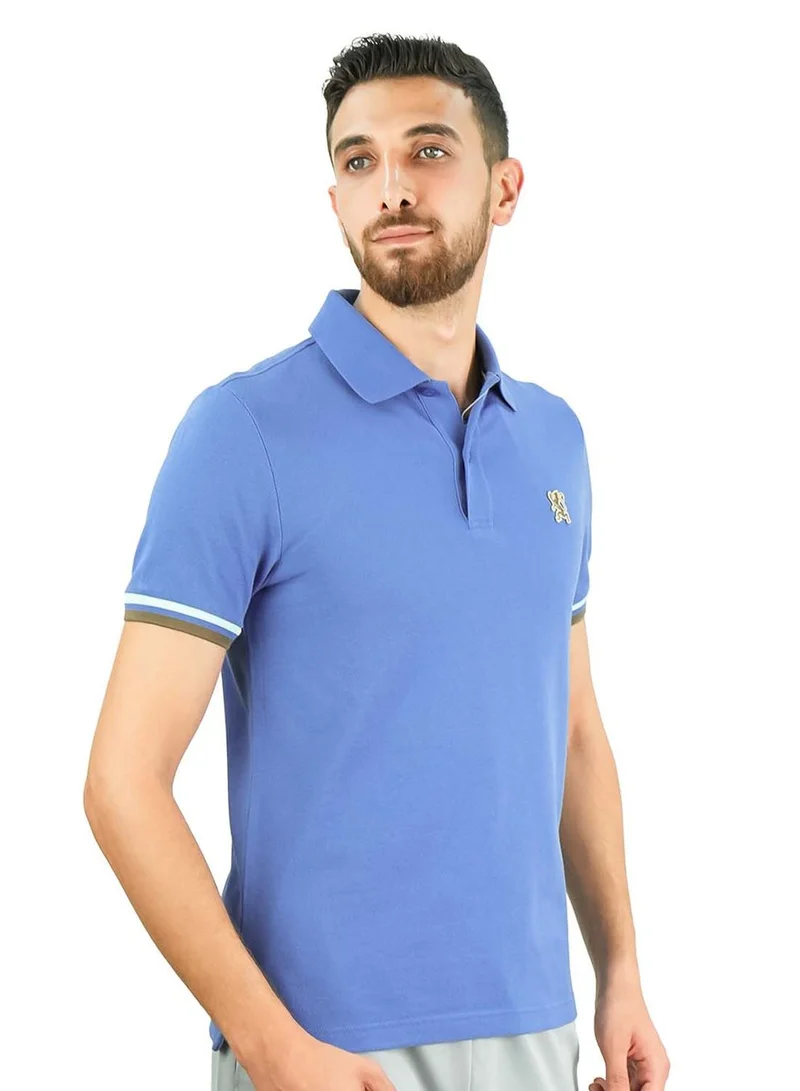 Men's Performance Polo: Classic Piqué, Tipped Collar, Embroidered Detail
