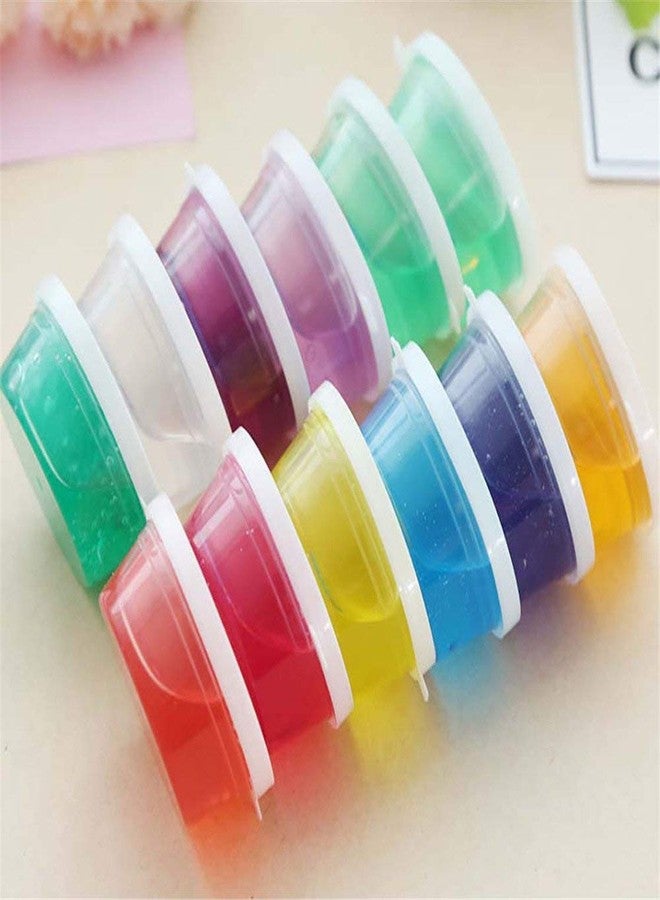Promote Trader 12 Crystal Slime,3 Toy Slime and 24 Air Dry Clay Combo with Free Glitter and Tools + Paper Straws for Kids Boys and Girls Age 3+ Years/Magic Mud Surprise Gift - Image 2