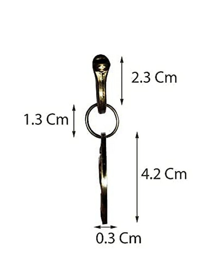 Pet Antique Gold Collar Charm Brass Tag Round Imported Collar Charm For Puppies & Dog (Large, Design 09) - Image 4