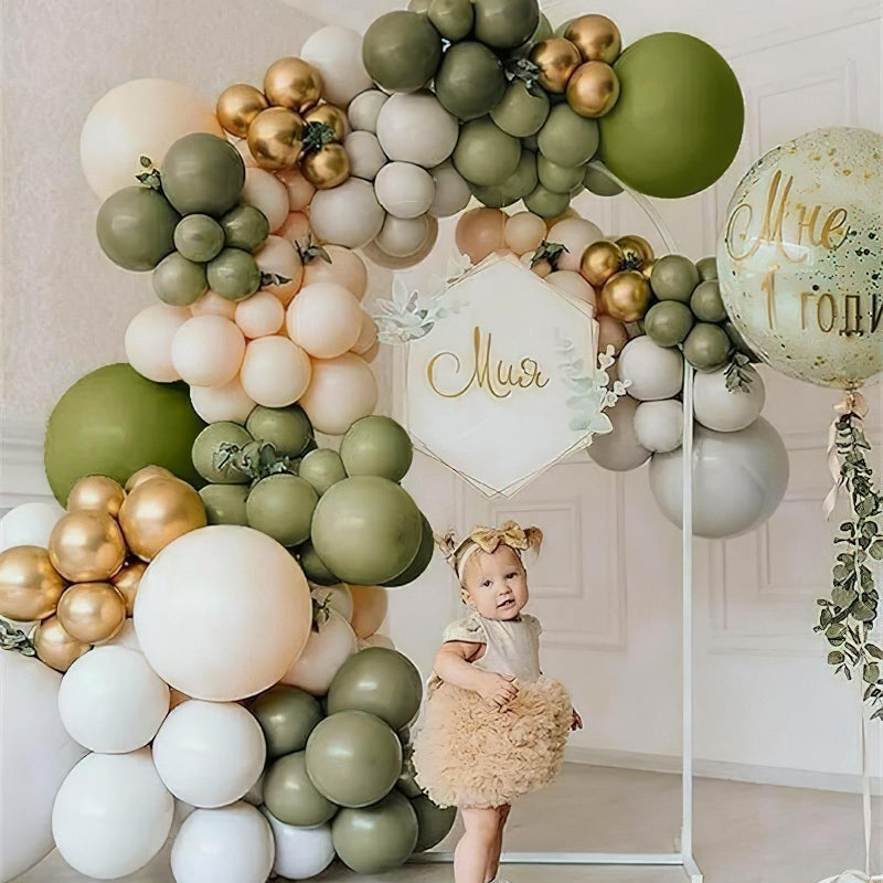 PartyWoo Sage Green Balloons 85pcs Different Sizes of 18 12 10 5 Inch Olive Boho Green Latex Balloon Arch Kit for Wedding Birthday Dinosaur Jungle Golf Football Theme Party Decorations Green-F11 - Image 5