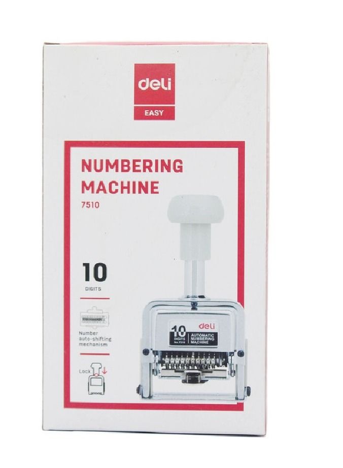 Deli آلة ترقيم أوتوماتيكية مكونة من 10 أرقام