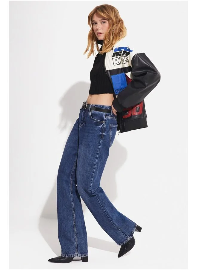 جون June Women Pu Leather Unisex Jacket Black