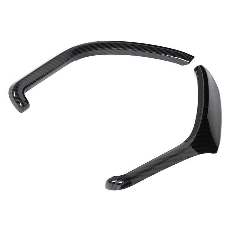 Dashboard Side Instrument Box Trim Carbon Fiber Grain Fit for Ford F150 2015‑2020 - Image 2