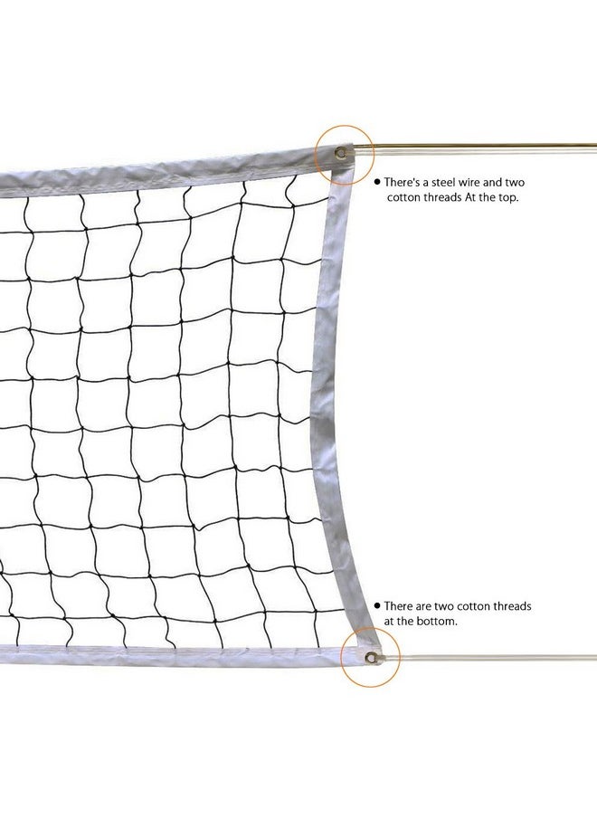 NKTM - Volleyball Net, Outdoor Volleyball Net Volleyball Net Outdoor Volleyball Net For Backyard Pool Volleyball Net Volleyball Net For Pool Portable Volleyball Net Volleyball Equipment (32X3 Feet) - Image 1