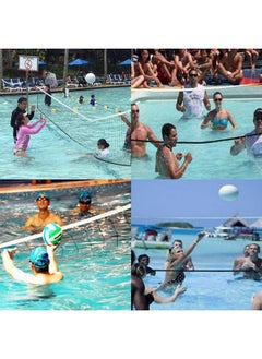 NKTM Volleyball Net, Outdoor Volleyball Net Volleyball Net Outdoor Volleyball Net For Backyard Pool Volleyball Net Volleyball Net For Pool Portable Volleyball Net Volleyball Equipment (32X3 Feet)  - Image 4