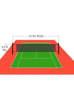 NKTM Volleyball Net, Outdoor Volleyball Net Volleyball Net Outdoor Volleyball Net For Backyard Pool Volleyball Net Volleyball Net For Pool Portable Volleyball Net Volleyball Equipment (32X3 Feet)  - Image 2