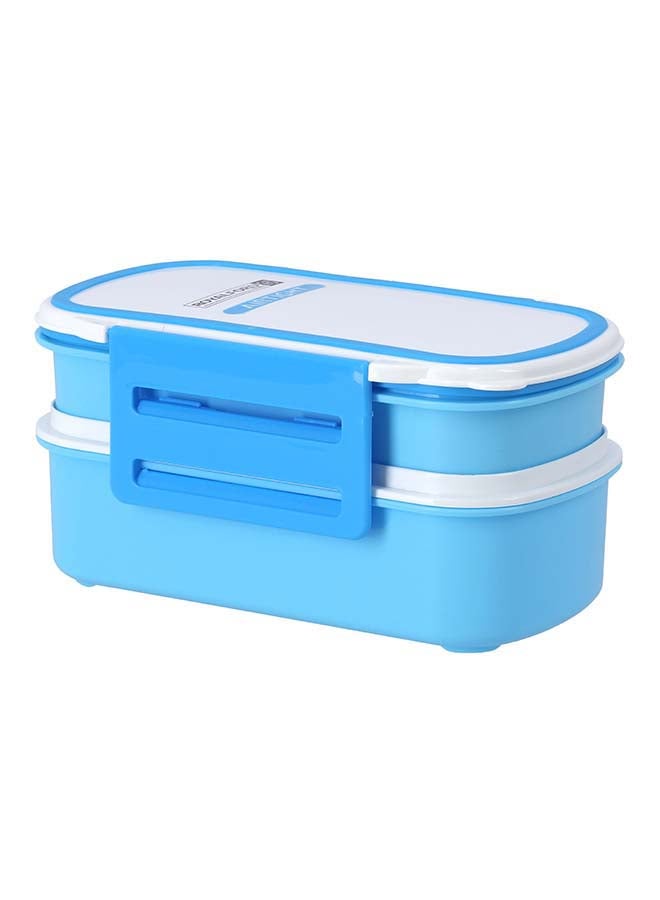 Royalford Airtight Lunch Box with 2 Layer Blue 1.4Liters - Image 1