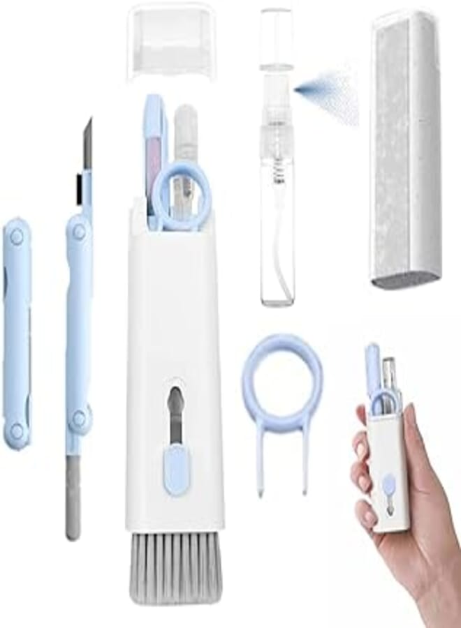 7-in-1 Keyboard Cleaner, Yardhobi Earphone Cleaner with KeyCaps Puller Portable Multifunctional Cleaning Tool for PC, Monitor, Earbud, Cell Phone, Laptop, Computer, Bluetooth Earphones 