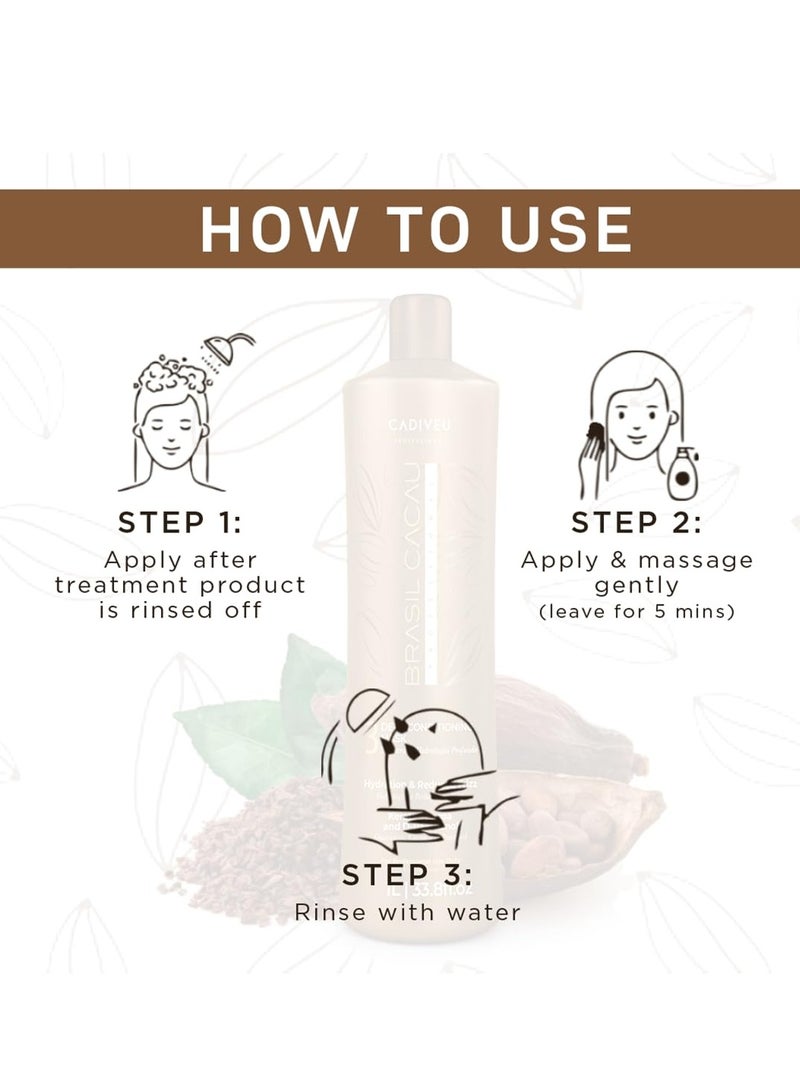 برازيل كاكاو علاج شعر برازيل كاكاو ثلاث خطوات - 1 لتر لشعر صحي ومرطب - Image 5