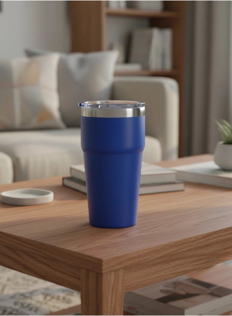 بهلوان معزول بالفراغ من الفولاذ المقاوم للصدأ سعة 26 أونصة 304 ، متوافق مع العديد من السيارات وأكواب الثلج ومثالي للحمل في الهواء الطلق. يحافظ على المشروبات ساخنة أو باردة. - Image 4