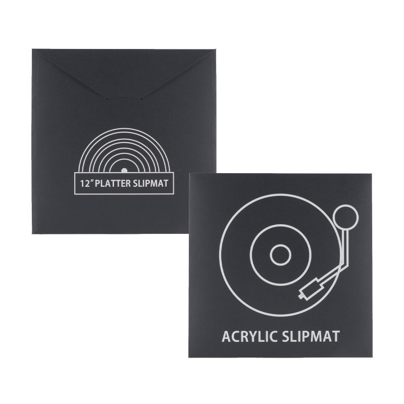 Turntable Mat: Black Premium Acrylic Material - Anti-Static Dust-Proof Record Player Mat for Standard 12-Inch Vinyl Records, Music Lovers and DJs - Image 4