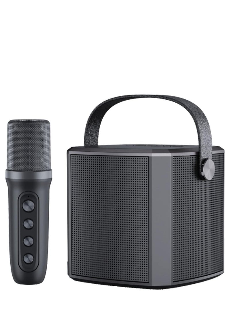 JAJEEK Karaoke Machine with Bluetooth, Microphones, Portable PA System & Speaker – Wireless Karaoke Set, Bluetooth Karaoke System for Singing, Parties & Events (Black) - Image 3
