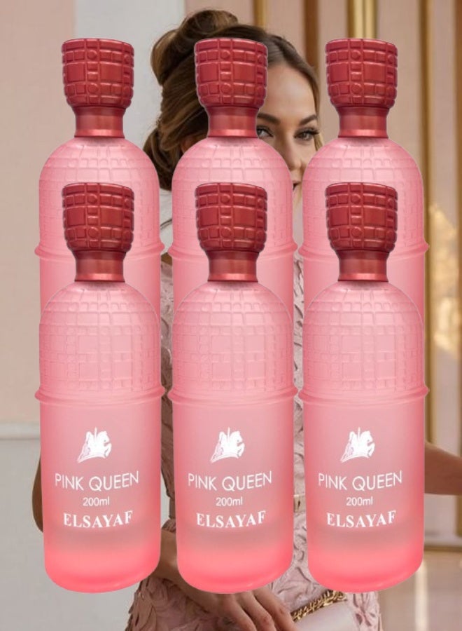 Queen 6 Pieces Pink Queen Perfume 200ML - Image 1