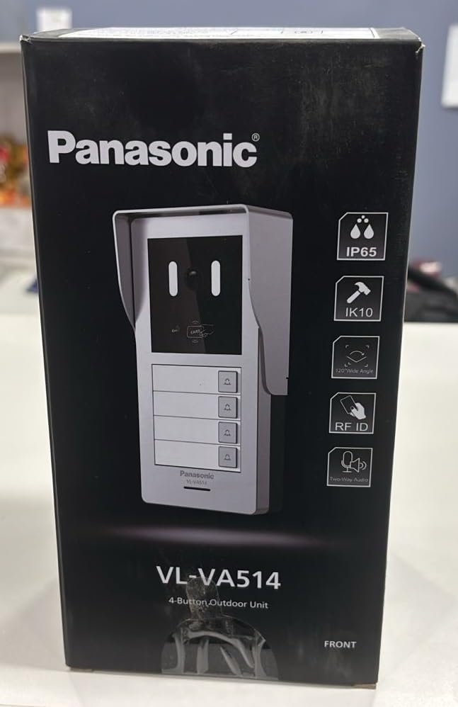 Panasonic VLVA514SX 4 Bell Outdoor VDP Video Intercom Door Phone Camera Station Application for Multi Apartment Row House Bunglow - Image 2