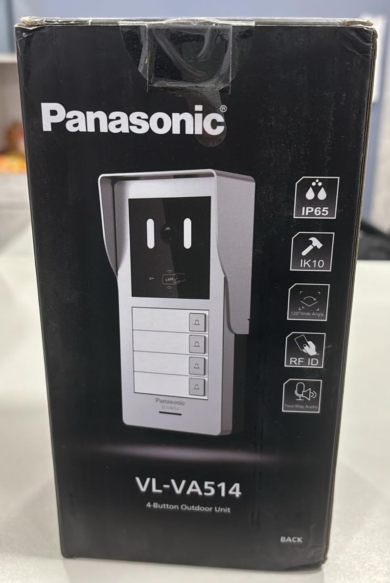 Panasonic VLVA514SX 4 Bell Outdoor VDP Video Intercom Door Phone Camera Station Application for Multi Apartment Row House Bunglow - Image 4