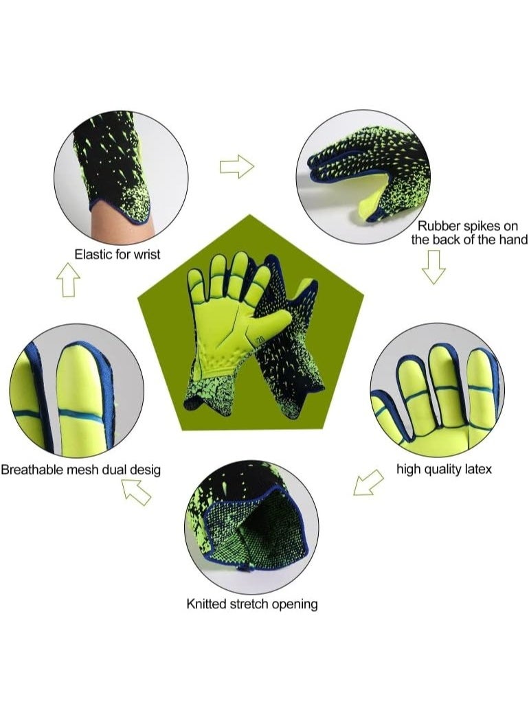 Halamine Goalkeeper Gloves,Strong Grip for Soccer Goalie Goalkeeper Gloves with Size 9 Football Gloves for  Adult Soccer Gloves - Image 3