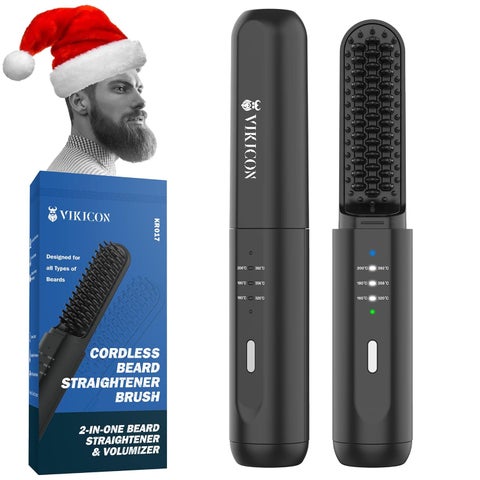 VIKICON VIKICON Beard Straightener for Men Cordless Heated Beard