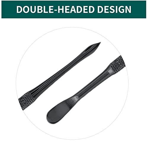 Suiwotin 3PCS Wax Carving Tools, Stainless Steel Wax Tool Carving Tool Kit, Double-Headed Sculpting Tool Spoon, Black - Image 4