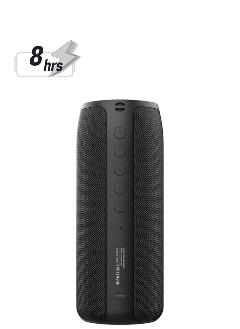 BT - Portable BT Speaker Outdoor 10W Connection High Quality Sound IPX5 Waterproof 8 hours use time BT Speaker S51 Black - Image 1