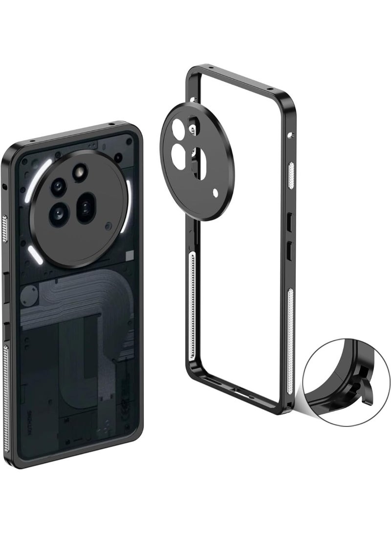 عام **غطاء معدني لـ Nothing Phone (3a) برو - هيكل من سبائك الألمنيوم مع غطاء عدسة كاميرا مضاد للسقوط والصدمات وتهوية فعالة** - Image 1