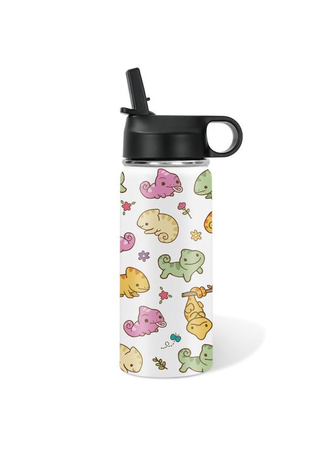 xiiai 16oz Insulated Water Bottle with Handle & Flip Straw Salamander-Themed Tumbler, Stainless Steel Salamander Themed Mugs, Gifts for Girls Coworkers, Friend, Travel Cup - Image 1