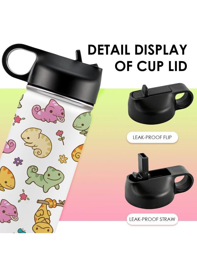 xiiai 16oz Insulated Water Bottle with Handle & Flip Straw Salamander-Themed Tumbler, Stainless Steel Salamander Themed Mugs, Gifts for Girls Coworkers, Friend, Travel Cup - Image 5