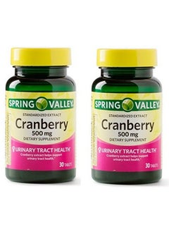 SPRING VALLEY Standardized Extract Cranberry 500 Mg 30 Tablets (Pack Of 2)  - Image 2