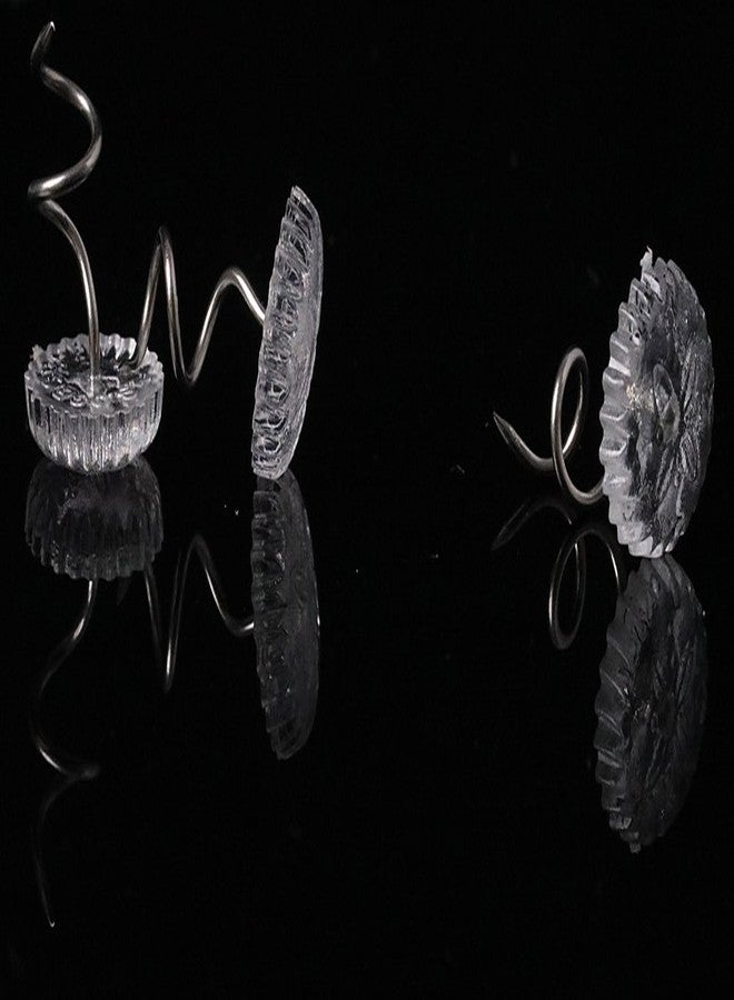 Mini Skater 50 pcs Clear Heads Screw Nail Twist Pins Headliners Upholstery for Slipcovers Chair Couch Furniture Car Slip Covers Bedskirt Fixed Blankets Sofa Sets 0.6 inch (50 pcs) - Image 4