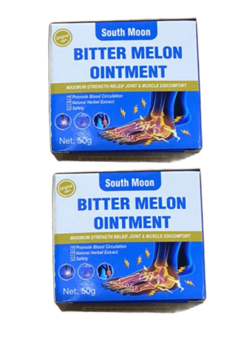 SOUTH MOON Two Pieces of Massage Bitter Melon Ointment 50 G - Image 2