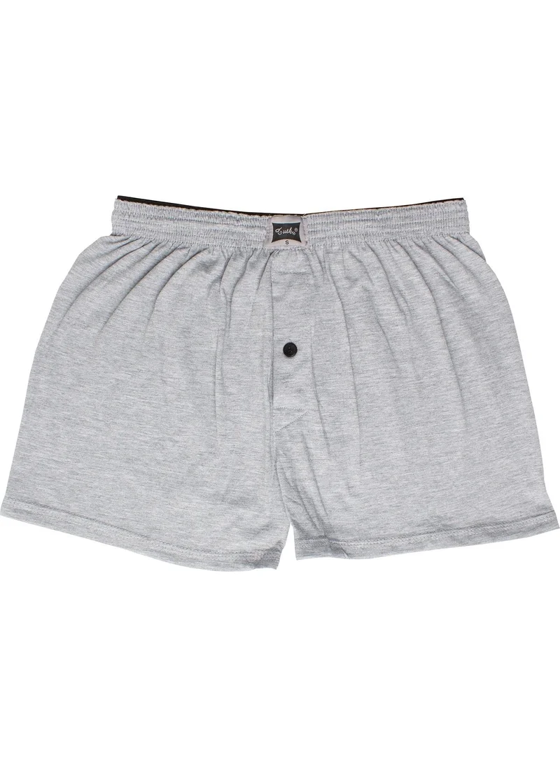 Tutku Men Combed Cotton Plain Boxer 4 Colors 4-Pack