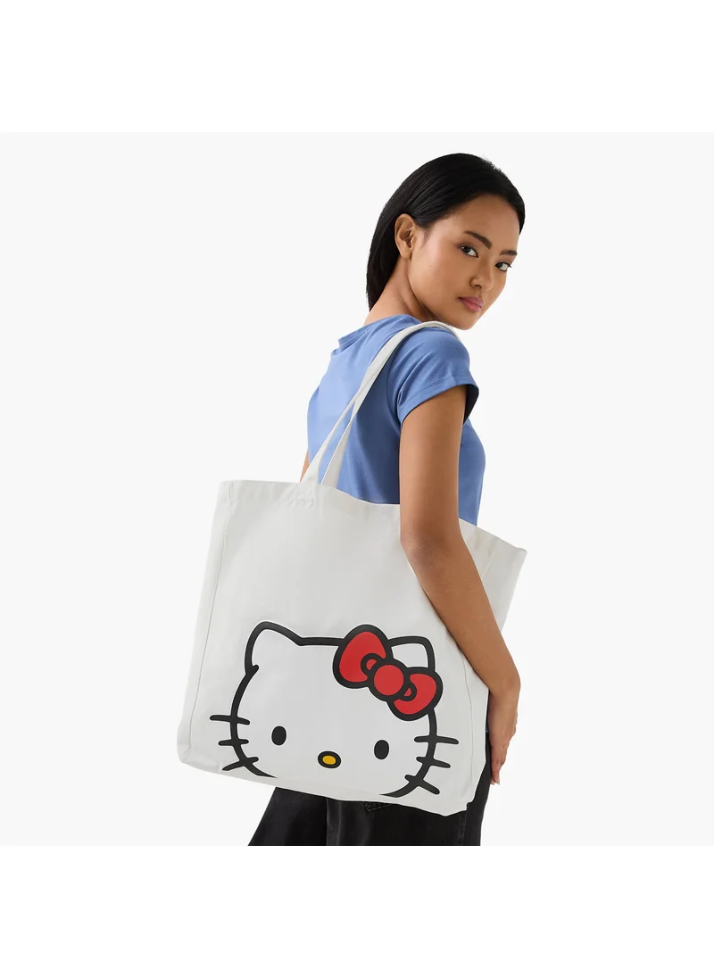 اس بي كاركترز Hello Kitty Print Shopper Bag with Double Handles