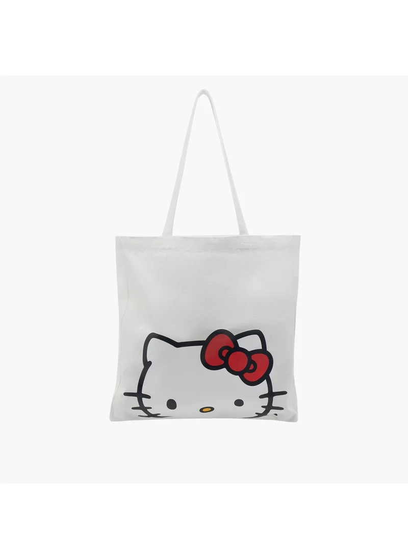 اس بي كاركترز Hello Kitty Print Shopper Bag with Double Handles