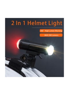 Bike Helmet Light 2 in 1, Rechargeable Cycling Helmet Light with Bracket and Warning Lights, Waterproof 360° Bicycle Front Rear Lights for Night, Road, Mountain and Dirt Riding - pzsku/Z0B2D5ADE33DB3FEF14AAZ/45/_/1698662061/6606e1ba-c026-4b8a-8fbe-a815006d49f2