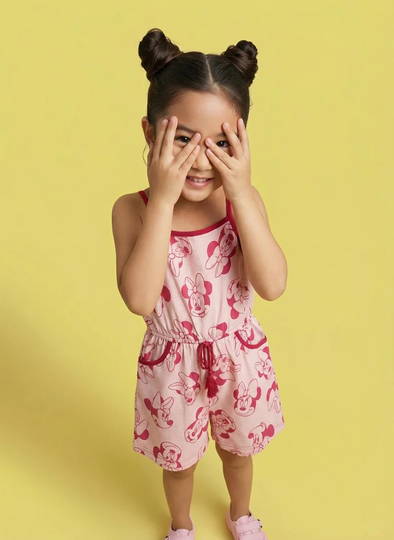 Nautinati  Nautinati Girls' Sleeveless Disney Minnie Mouse All-over Print Jumpsuit for Women | Best Price UAE