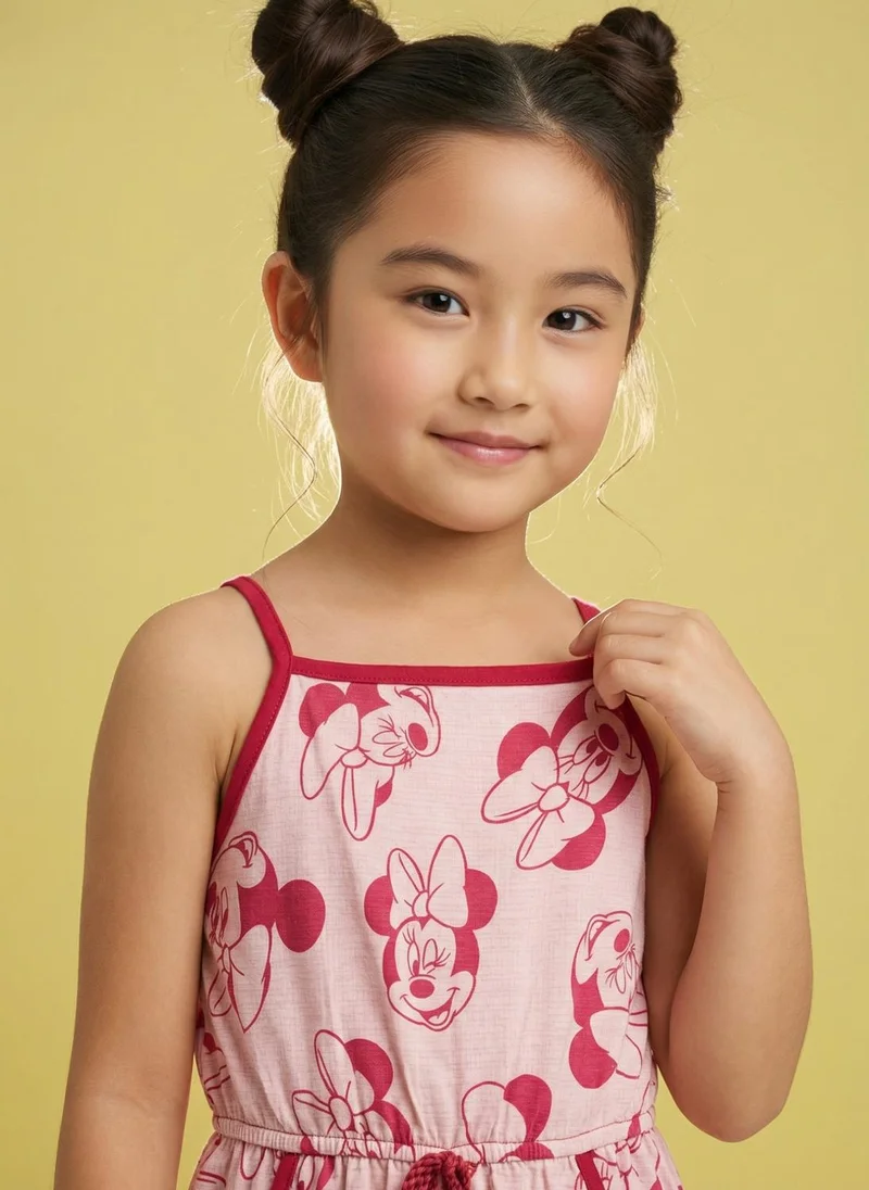 Nautinati  Nautinati Girls' Sleeveless Disney Minnie Mouse All-over Print Jumpsuit for Women | Best Price UAE