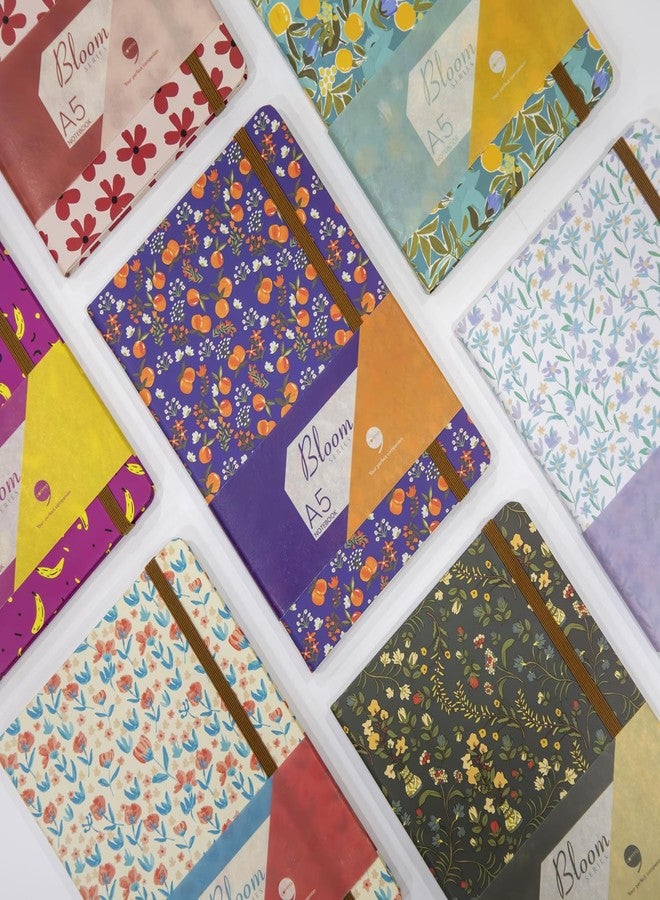 COMMA | Bloom Series | A5 Size | Hard Bound Notebook | 160 Pages | 100gsm Natural Shade Paper | Paper Coated Cover Material - Red - Image 5