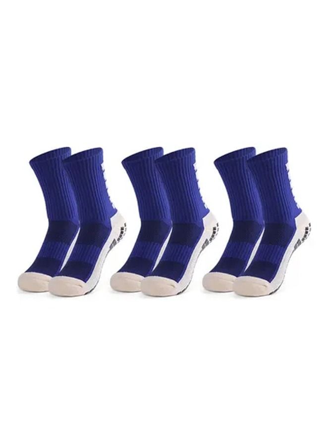 Rock Pow 3 Pairs Men's Anti Slip Football Socks - Image 1