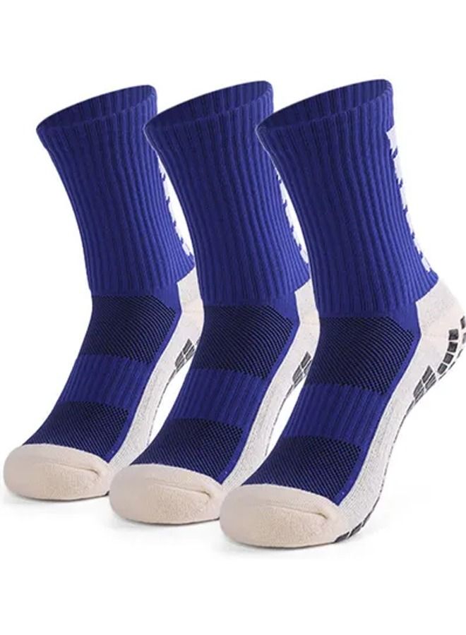 Rock Pow 3 Pairs Men's Anti Slip Football Socks - Image 3