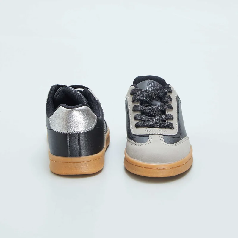 Kiabi Low Top Trainers With Stylish Laces Black