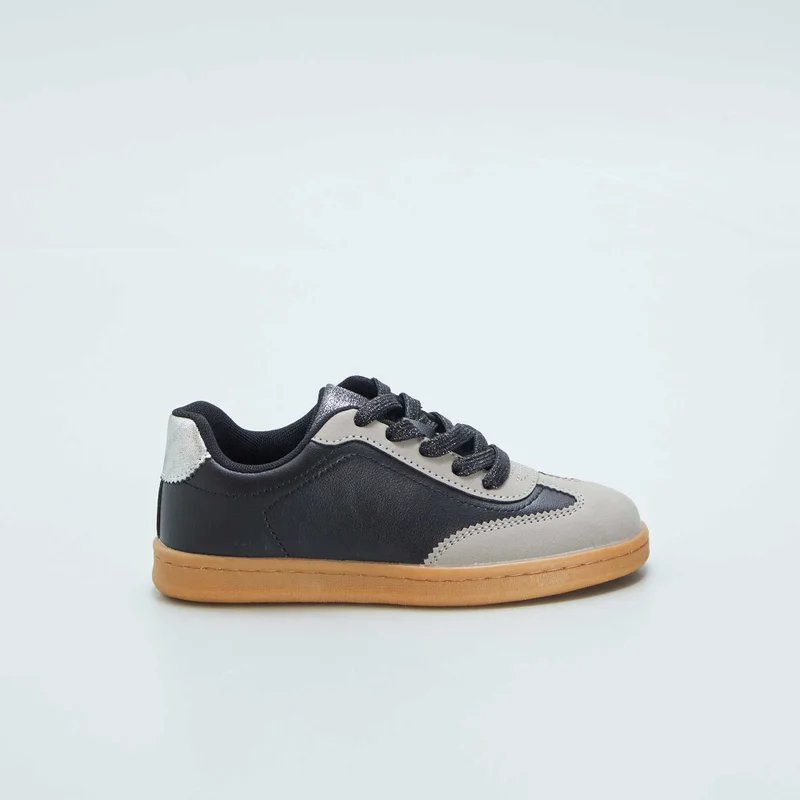 Kiabi Low Top Trainers With Stylish Laces Black