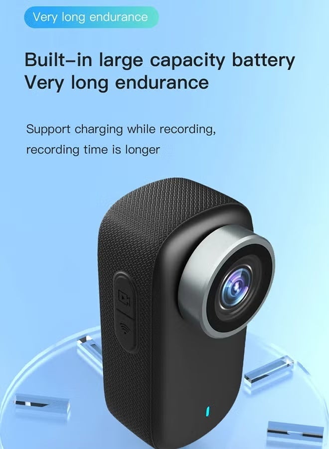 4K Portable WiFi Sports Camera with 128GB Card | Mini Magnetic Action Camera for Bike, Pet & Outdoor Use | 130° Wide-Angle, IP65 Waterproof - Image 2