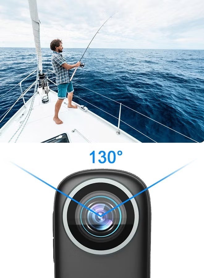 4K Portable WiFi Sports Camera with 128GB Card | Mini Magnetic Action Camera for Bike, Pet & Outdoor Use | 130° Wide-Angle, IP65 Waterproof - Image 3