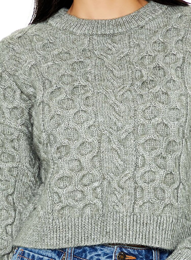 Cable & Honeycomb Knit Sweater