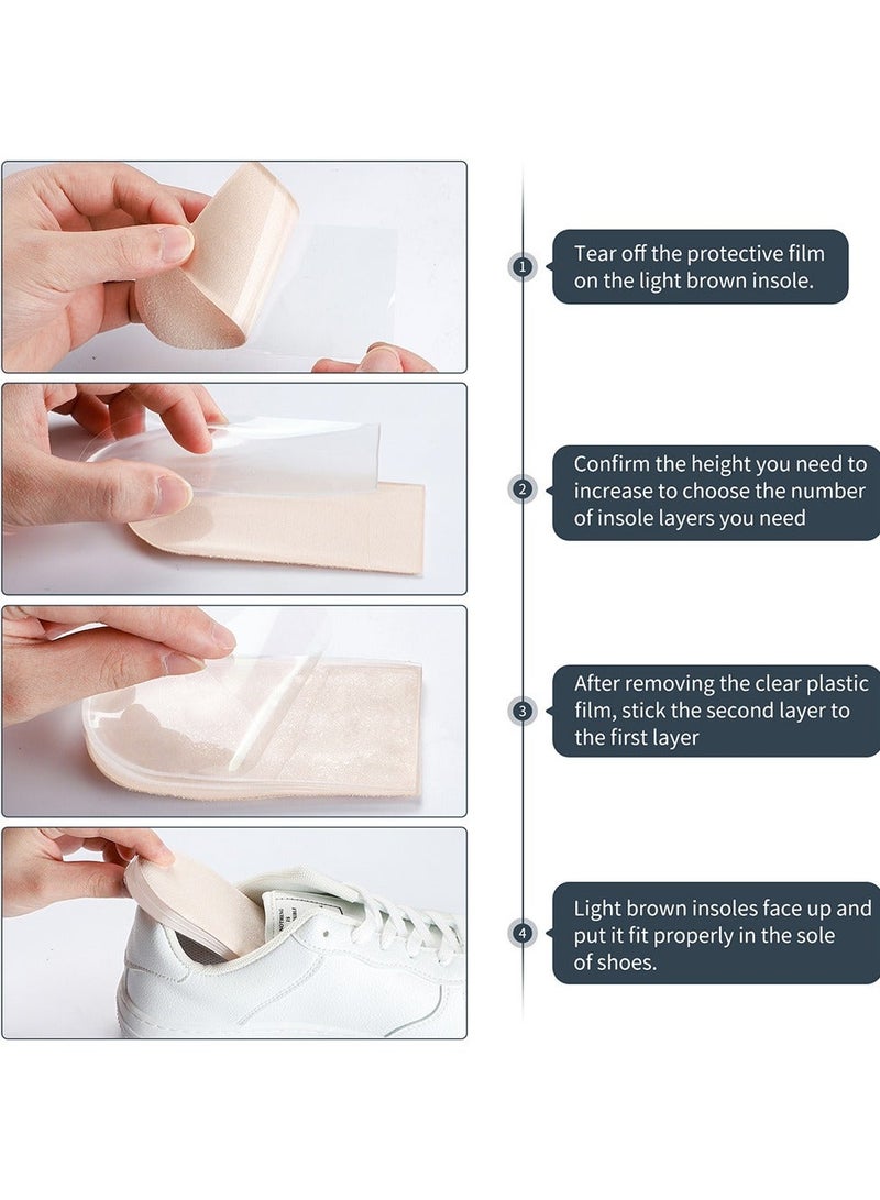 Sumifun Adjustable Height Enhancer Invisible Insole Unisex (4 Suede Pads + 12 Gel Pads) - Image 3