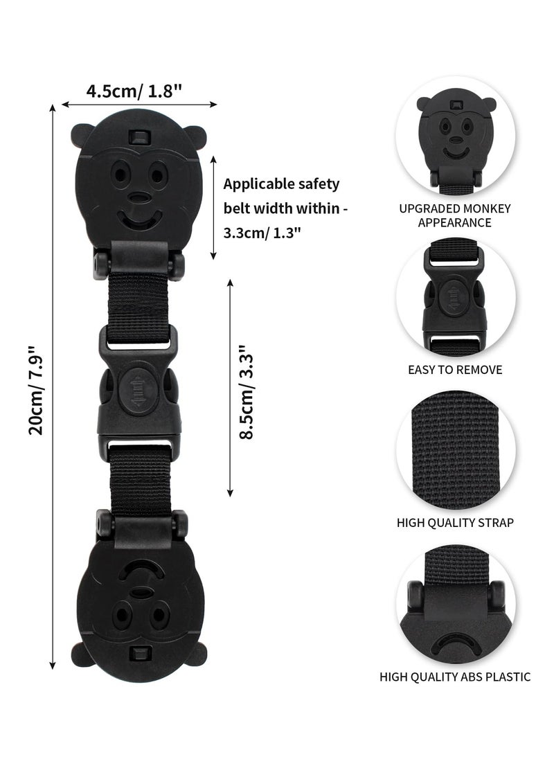 2 حزمة مشابك سلامة حزام السيارة المانعة للهروب لحزام الأمان للأطفال، تستخدم لمقاعد السيارة وكراسي الطعام العالية وعربات الأطفال وأحزمة الأمان للأطفال. - pzsku/Z0B2D8DB6F979AD6F3905Z/45/_/1718102069/a31447ed-95ce-475a-befa-cb8634303dda