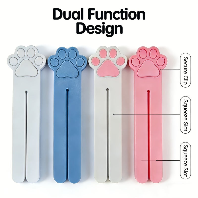 Pet Food Squeezer For Dogs Cats Pink Blue 2pcs Universal Fit Easy Clean - Image 3