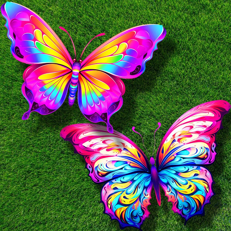 HENGDA KITE 2 Pack Butterfly Kite,for Kids and Adults,Easy to Fly,Excellent Fabric and Structure Design,The Pictures are Beautiful in high Definition,Suitable for Beginners(31x22) - Image 4